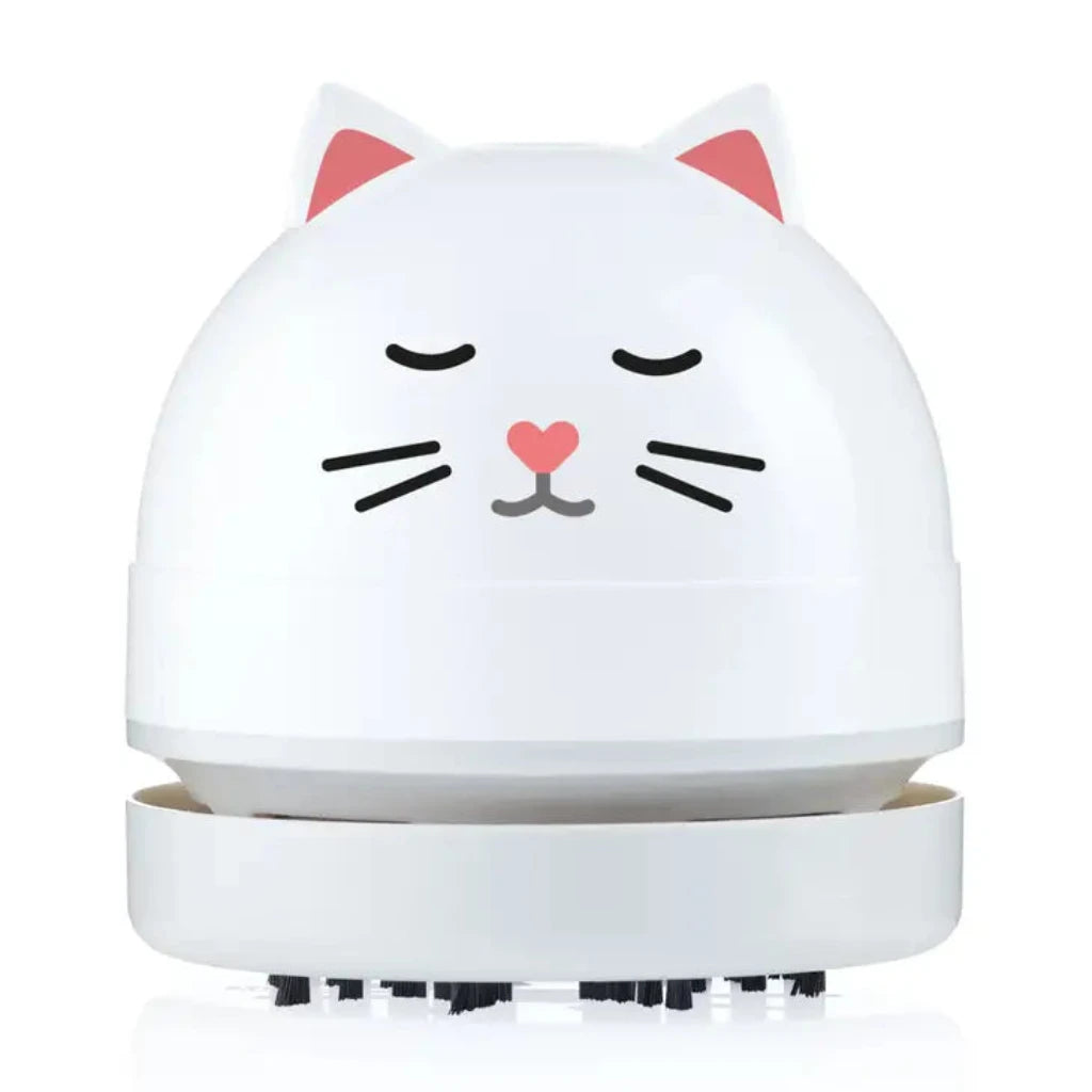 Aspirateur de bureau rechargeable pour chat couleur moutarde