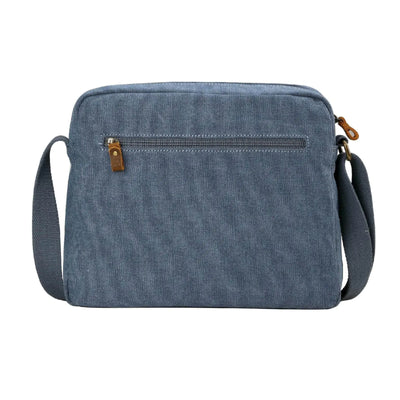 Sac bandoulière en toile, bleu