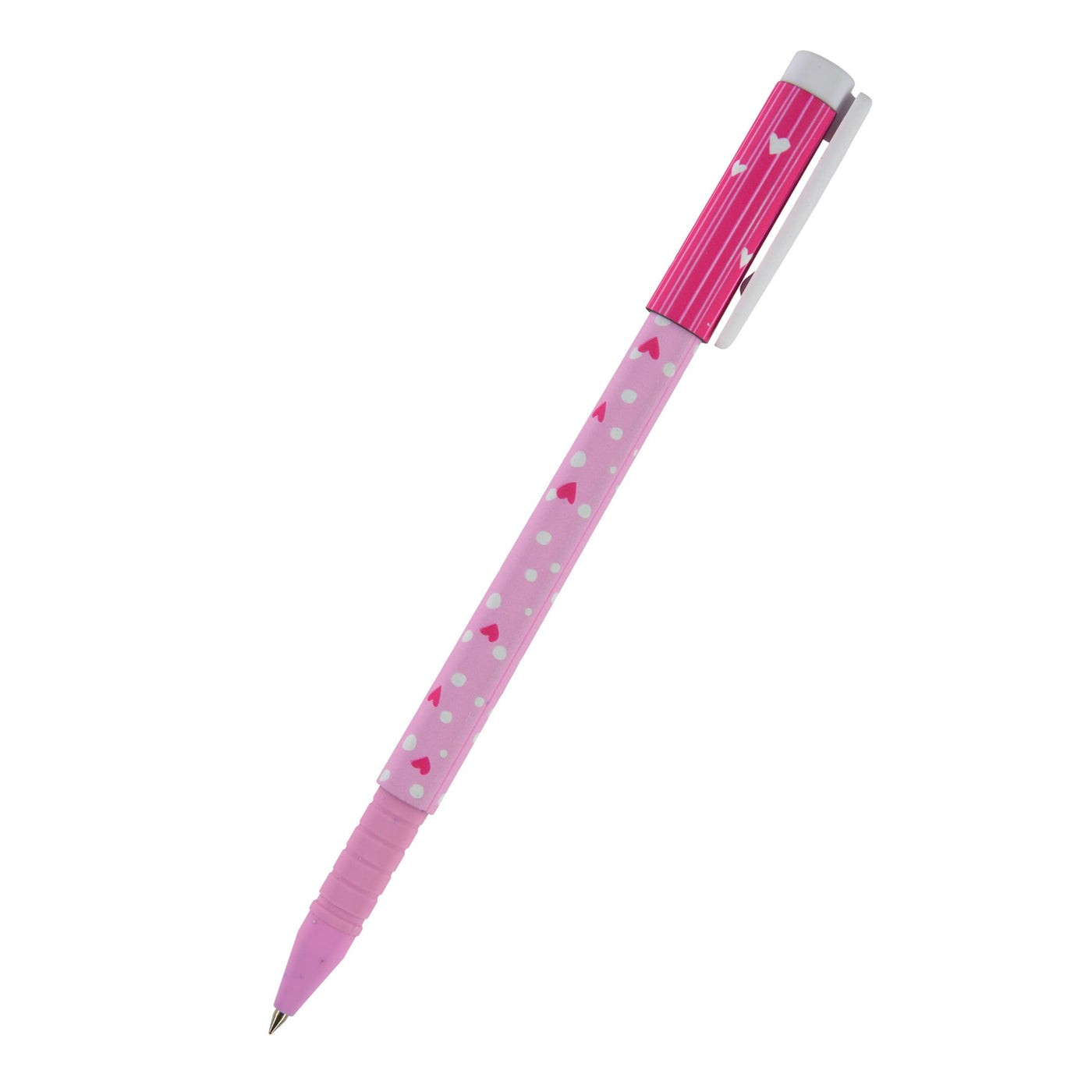 FunWrite Ballpoint Pen, Hearts Pink